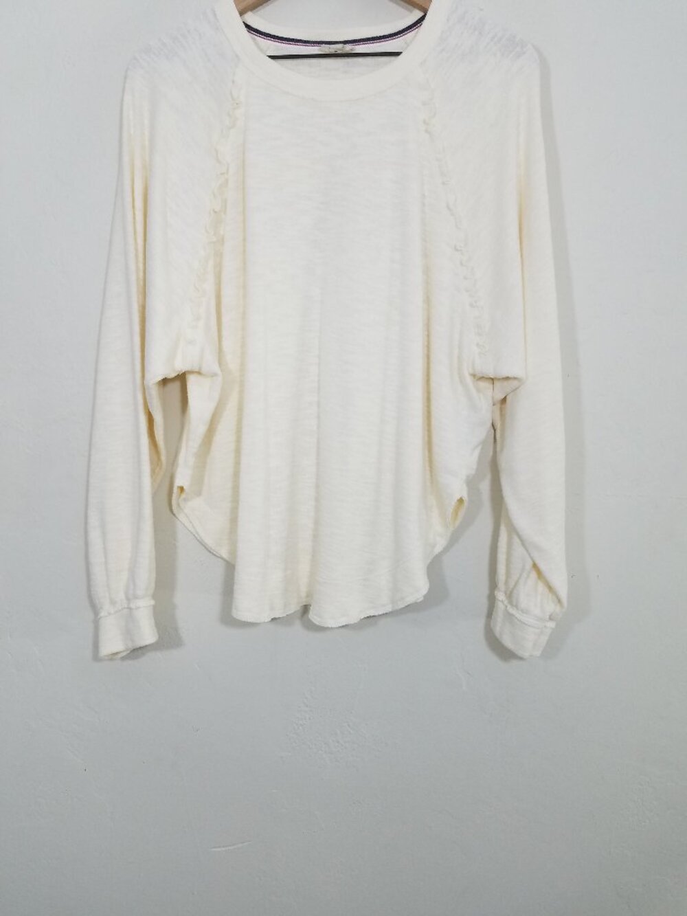 Pilcro Anthropologie Oversized Thermal Top Long Sleeve Pullover Size L